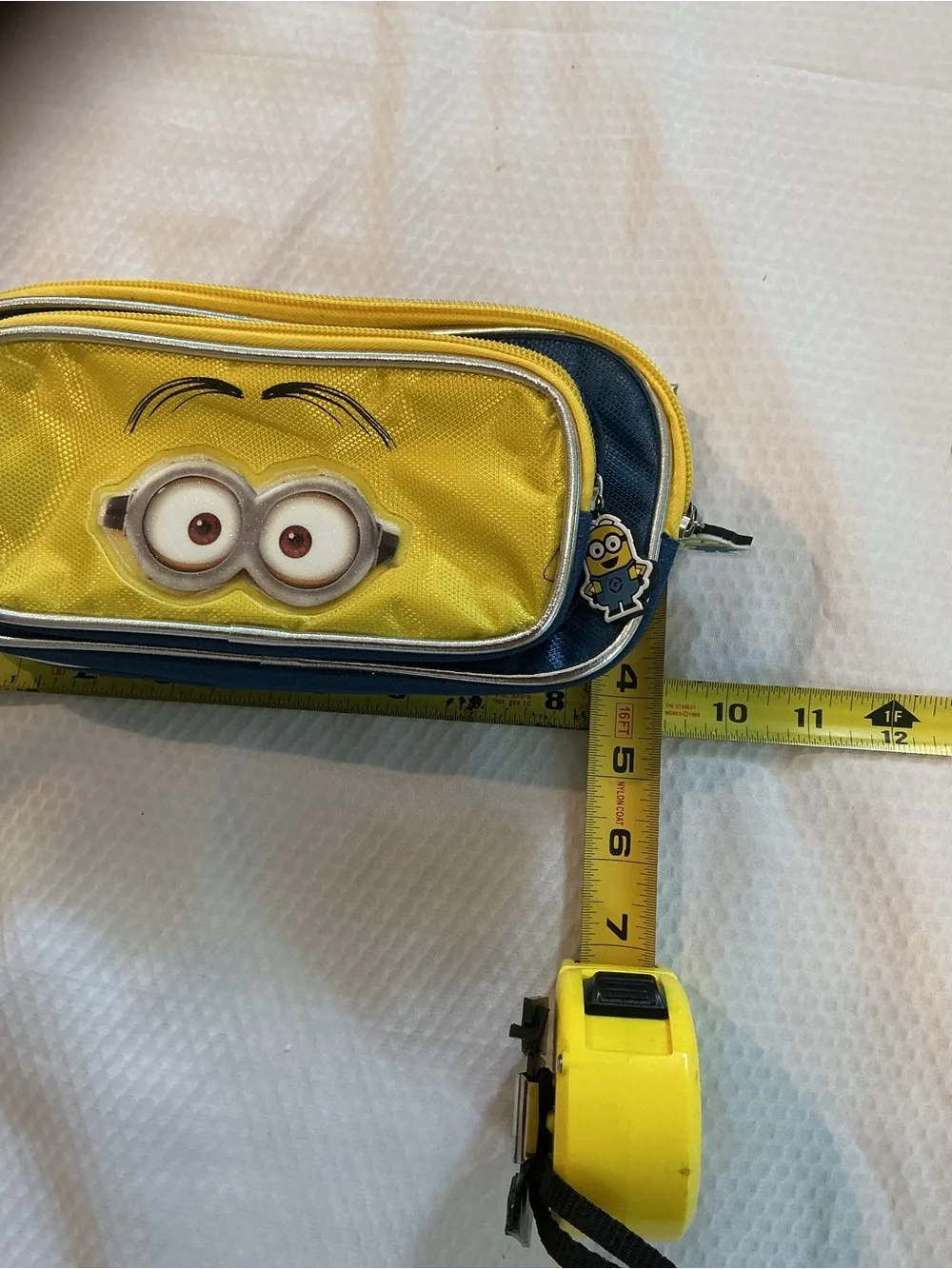 Kids Cartoon Eye Pencil Case - Yellow and Navy
